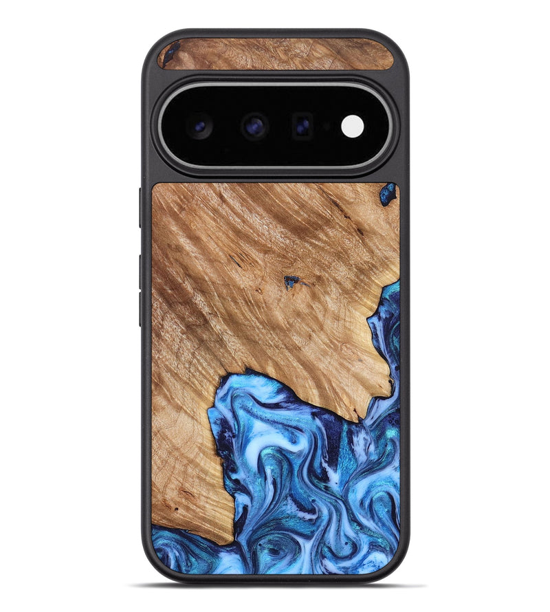 Pixel 11 Pro XL Wood Phone Case - Fiona (Blue, 825009)