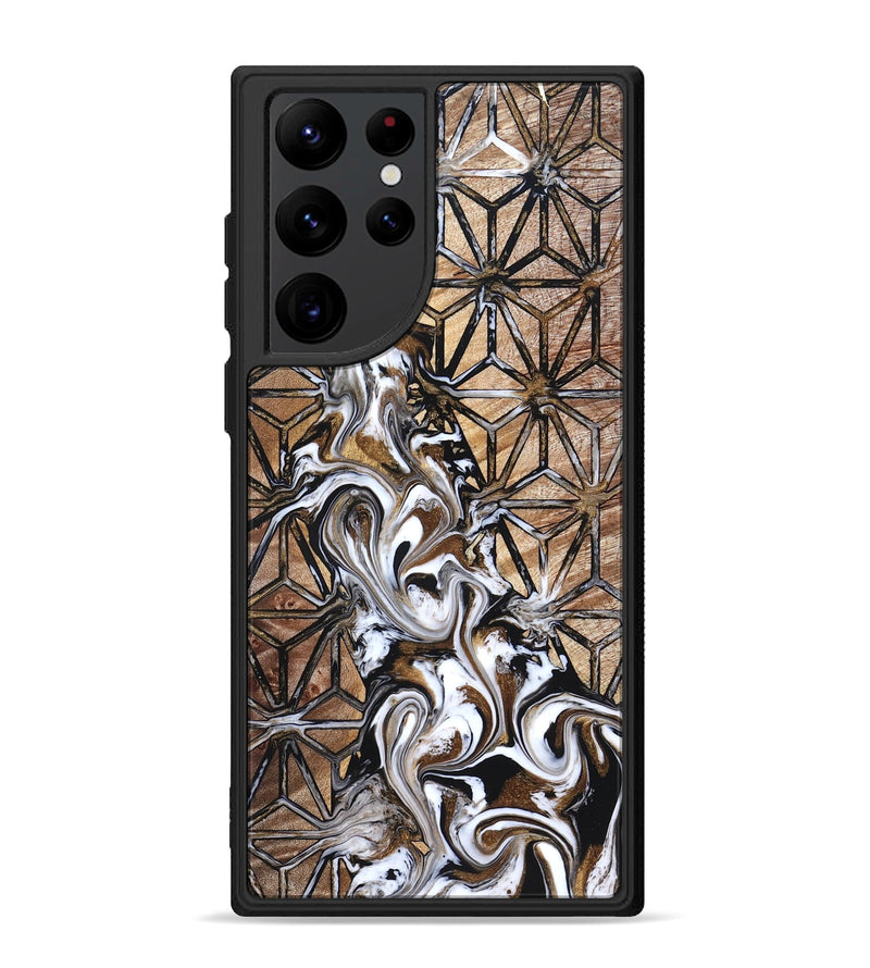 Galaxy S22 Ultra Wood Phone Case - Leatha (Pattern, 825011)