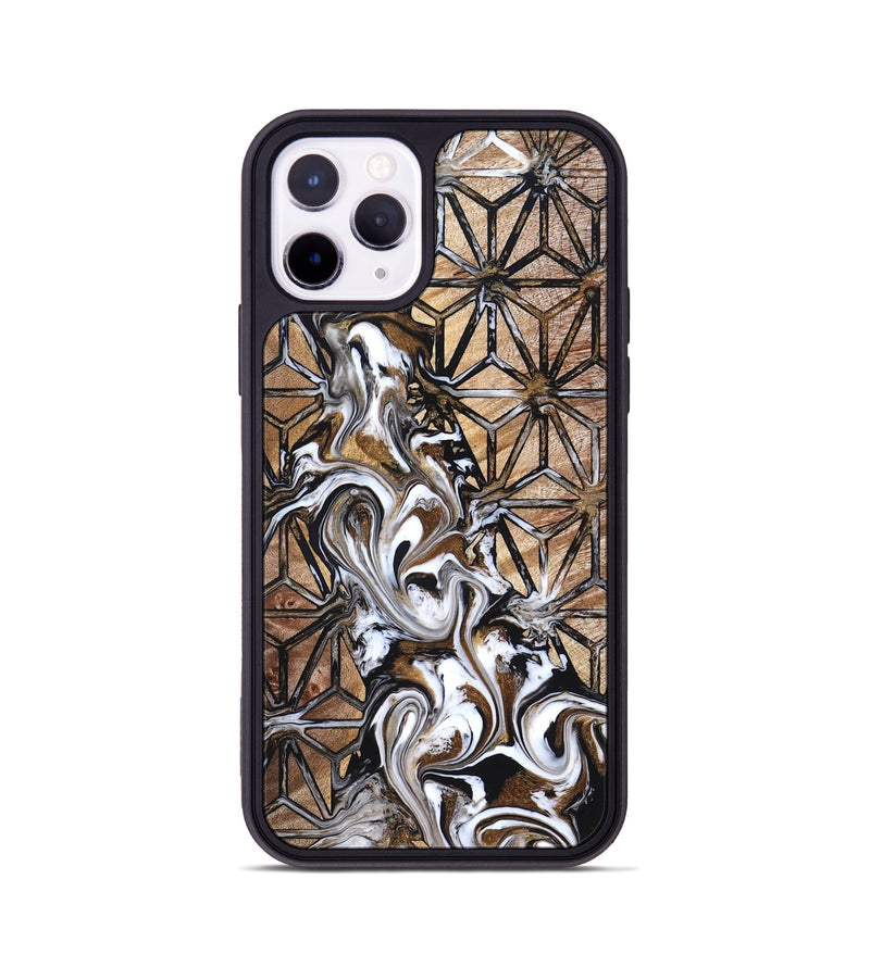 iPhone 11 Pro Wood Phone Case - Leatha (Pattern, 825011)