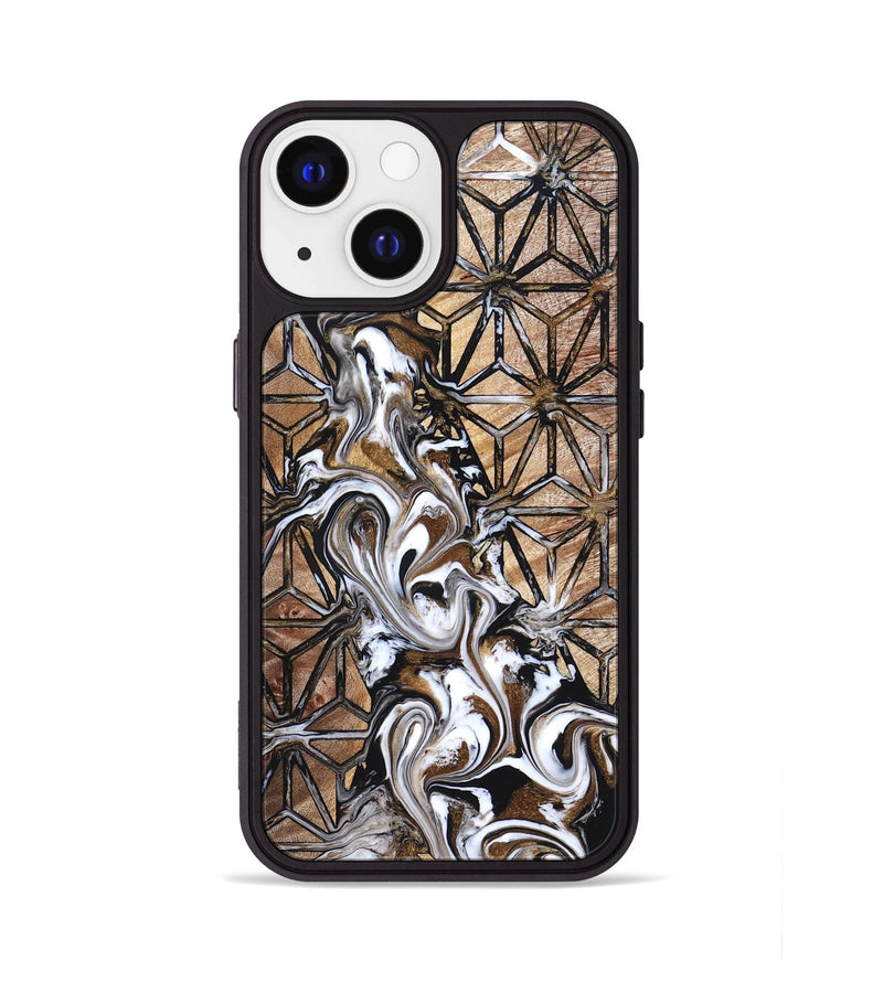 iPhone 13 Wood Phone Case - Leatha (Pattern, 825011)