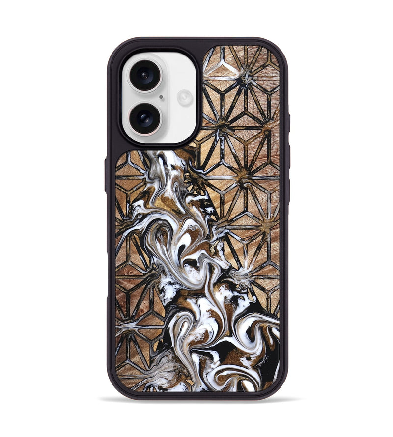 iPhone 17 Wood Phone Case - Leatha (Pattern, 825011)