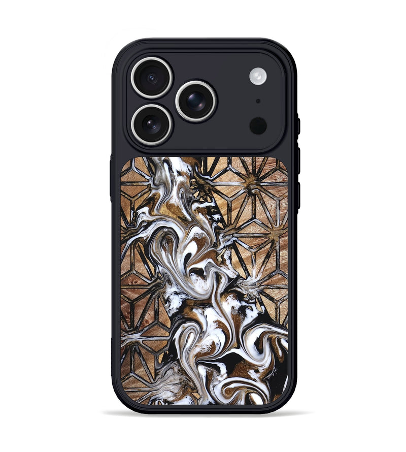 iPhone 17 Pro Wood Phone Case - Leatha (Pattern, 825011)