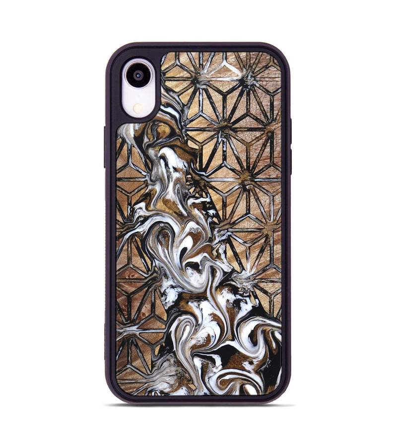 iPhone Xr Wood Phone Case - Leatha (Pattern, 825011)