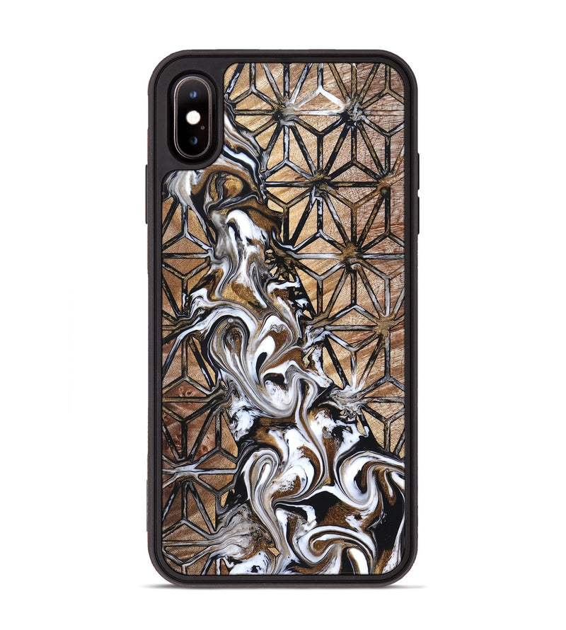 iPhone Xs Max Wood Phone Case - Leatha (Pattern, 825011)