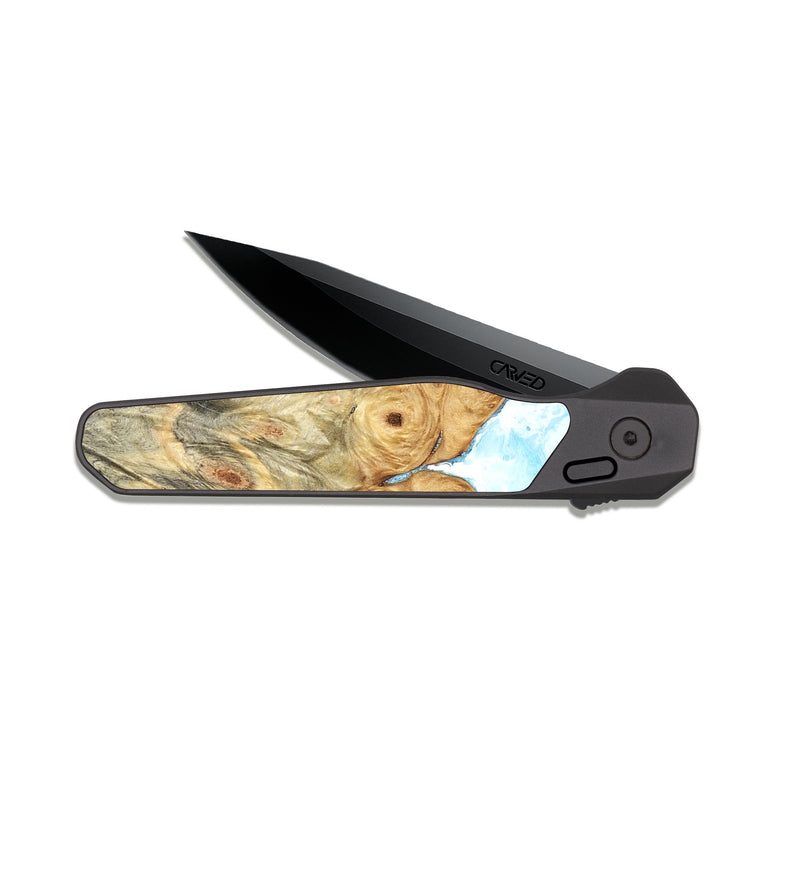 EDC Dark Slate Wood Pocket Knife - Lige (Coastal, 825018)