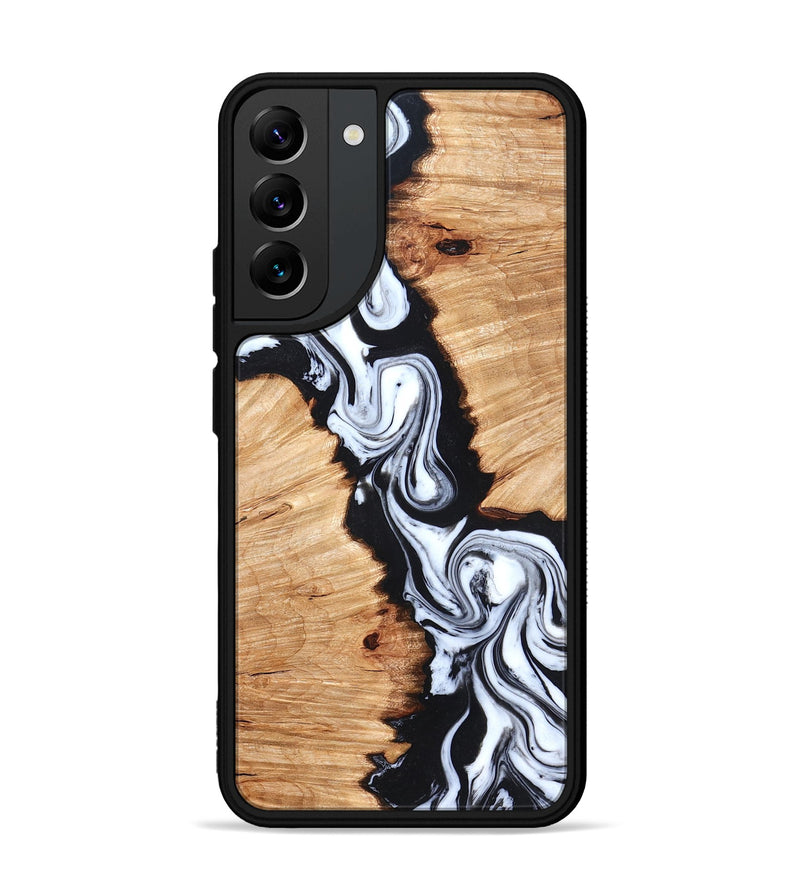 Galaxy S22 Plus Wood Phone Case - Laisha (Black & White, 825019)