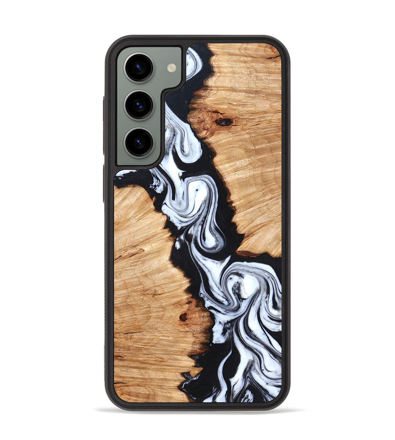 Galaxy S23 Plus Wood Phone Case - Laisha (Black & White, 825019)
