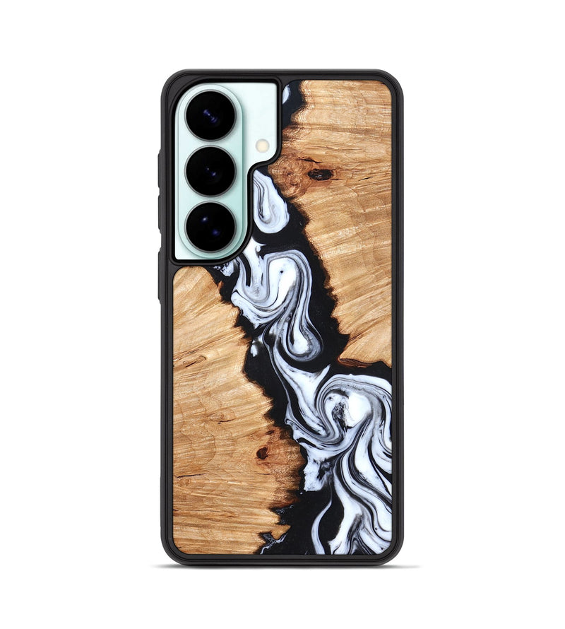 Galaxy S26 Wood Phone Case - Laisha (Black & White, 825019)