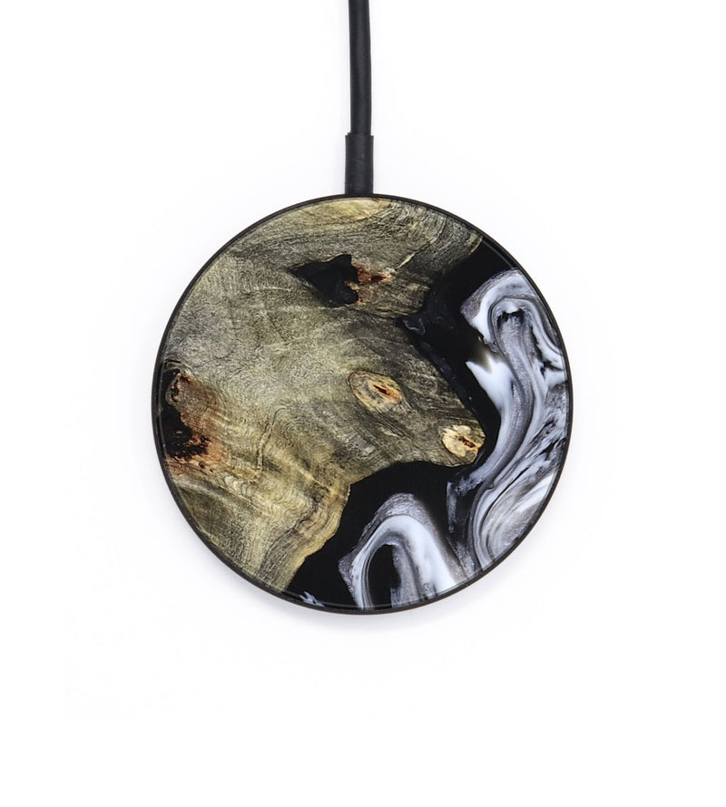 Circle Wood Wireless Charger - Gino (Black & White, 825020)