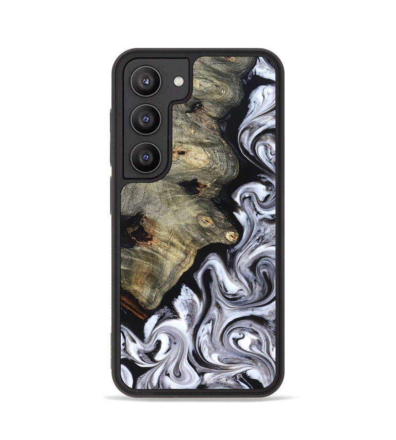 Galaxy S23 Wood Phone Case - Gino (Black & White, 825020)