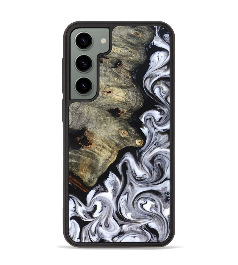 Galaxy S23 Plus Wood Phone Case - Gino (Black & White, 825020)