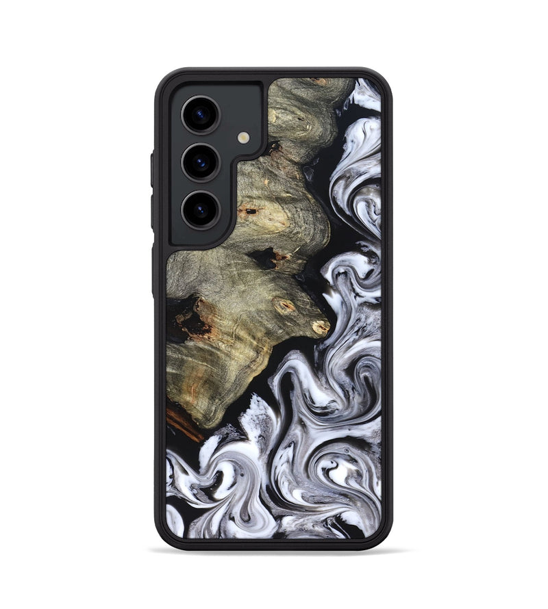 Galaxy S24 Wood Phone Case - Gino (Black & White, 825020)