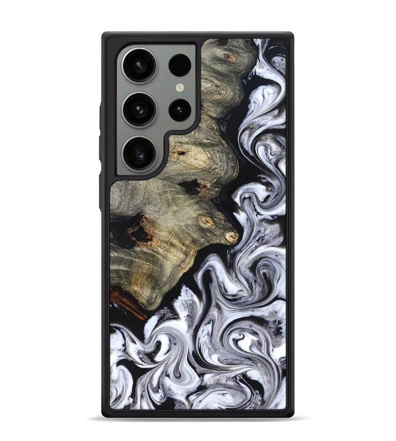 Galaxy S24 Ultra Wood Phone Case - Gino (Black & White, 825020)