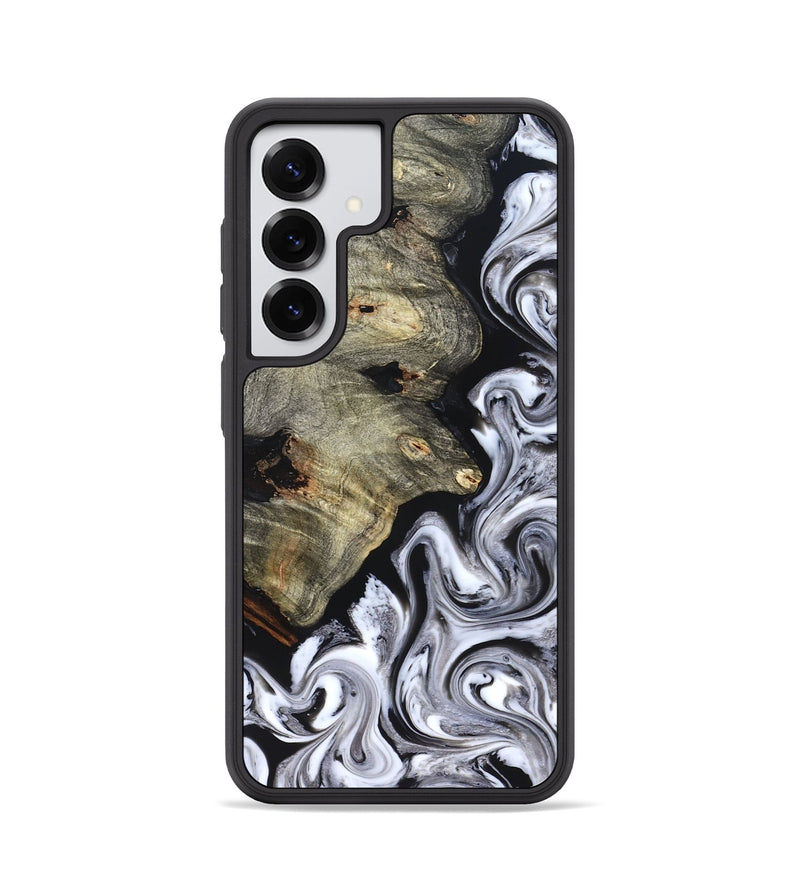 Galaxy S25 Wood Phone Case - Gino (Black & White, 825020)