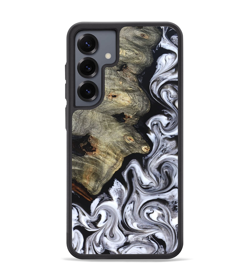 Galaxy S25 Plus Wood Phone Case - Gino (Black & White, 825020)