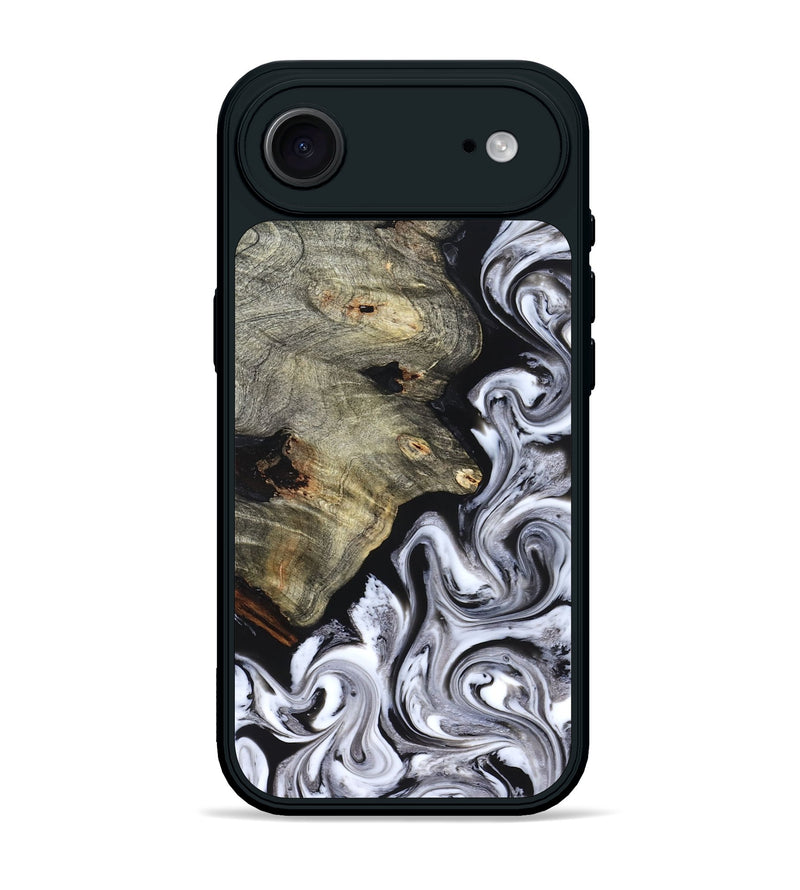 iPhone 17 Air Wood Phone Case - Gino (Black & White, 825020)