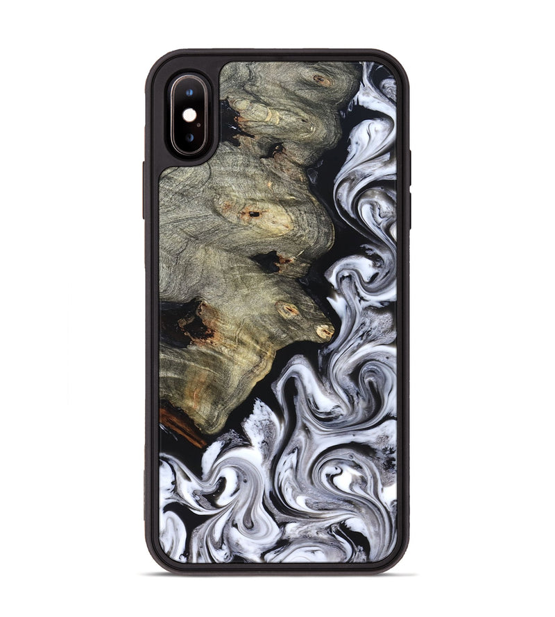 iPhone Xs Max Wood Phone Case - Gino (Black & White, 825020)