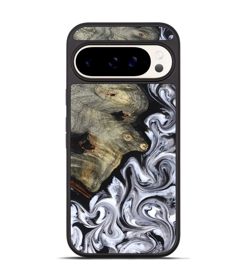 Pixel 9 Wood Phone Case - Gino (Black & White, 825020)