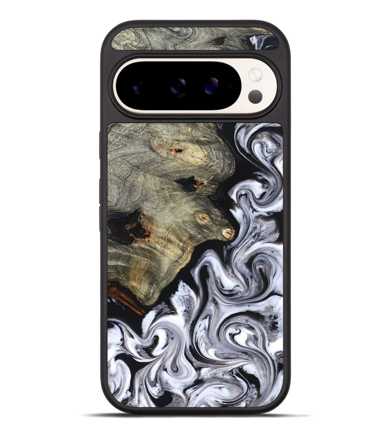 Pixel 9 Pro XL Wood Phone Case - Gino (Black & White, 825020)