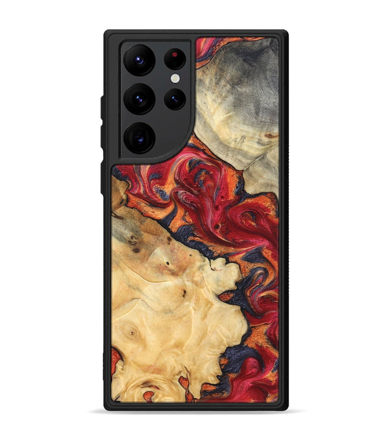 Galaxy S22 Ultra Wood Phone Case - Kelly (Red, 825021)
