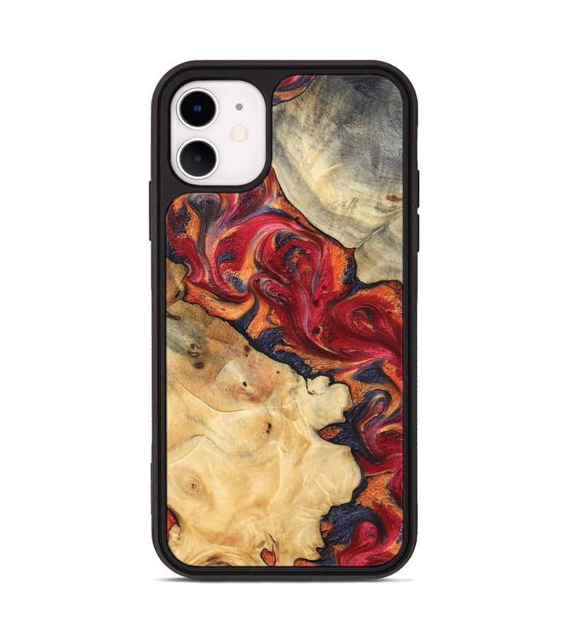 iPhone 11 Wood Phone Case - Kelly (Red, 825021)