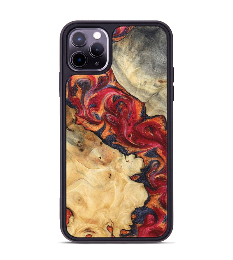 iPhone 11 Pro Max Wood Phone Case - Kelly (Red, 825021)