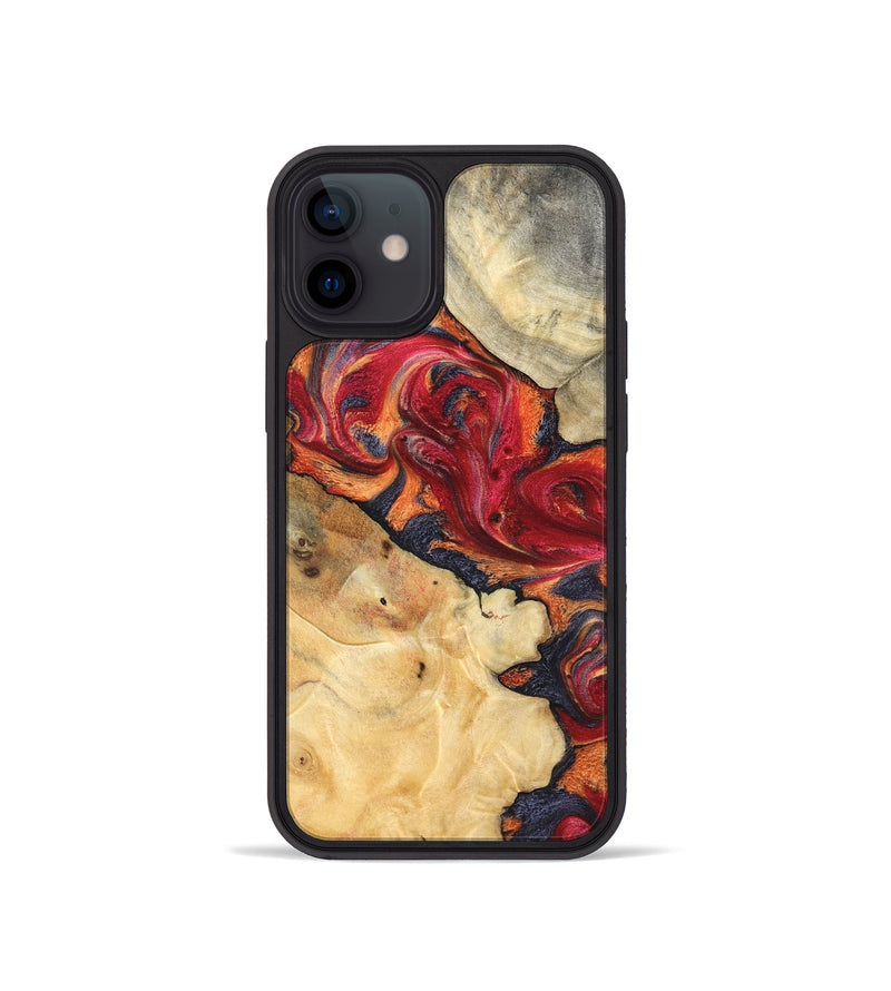 iPhone 12 mini Wood Phone Case - Kelly (Red, 825021)