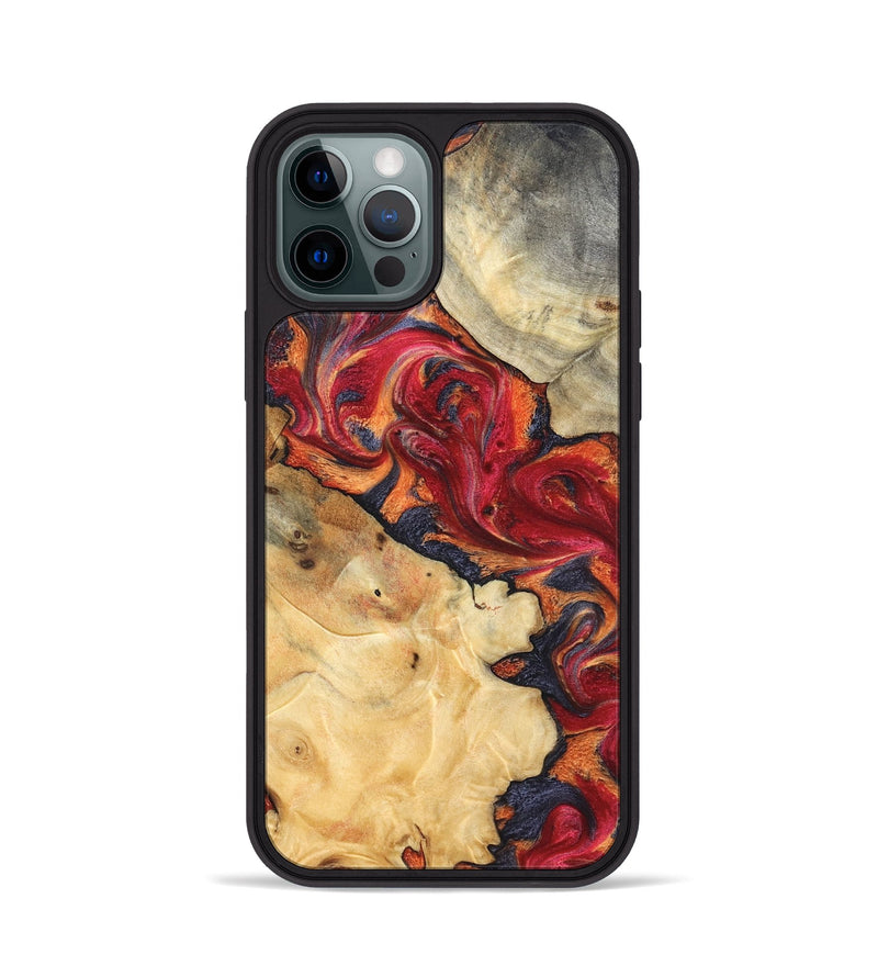 iPhone 12 Pro Wood Phone Case - Kelly (Red, 825021)