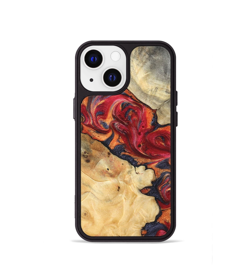 iPhone 13 mini Wood Phone Case - Kelly (Red, 825021)