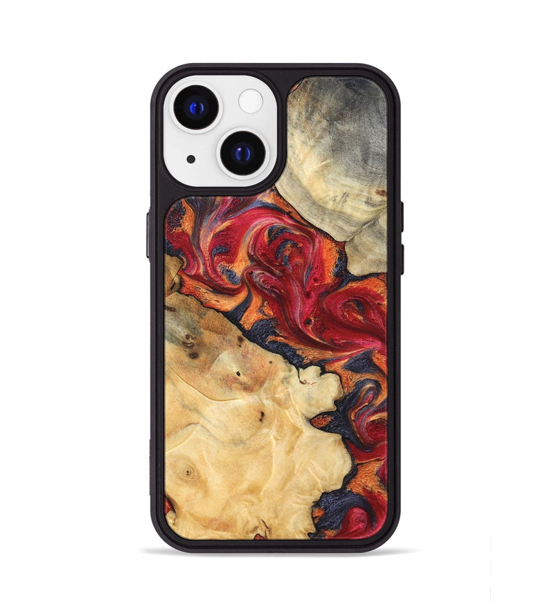 iPhone 13 Wood Phone Case - Kelly (Red, 825021)