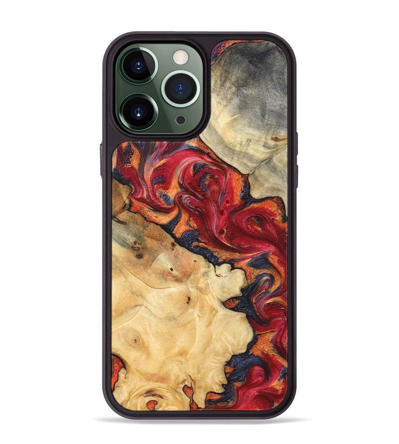 iPhone 13 Pro Max Wood Phone Case - Kelly (Red, 825021)