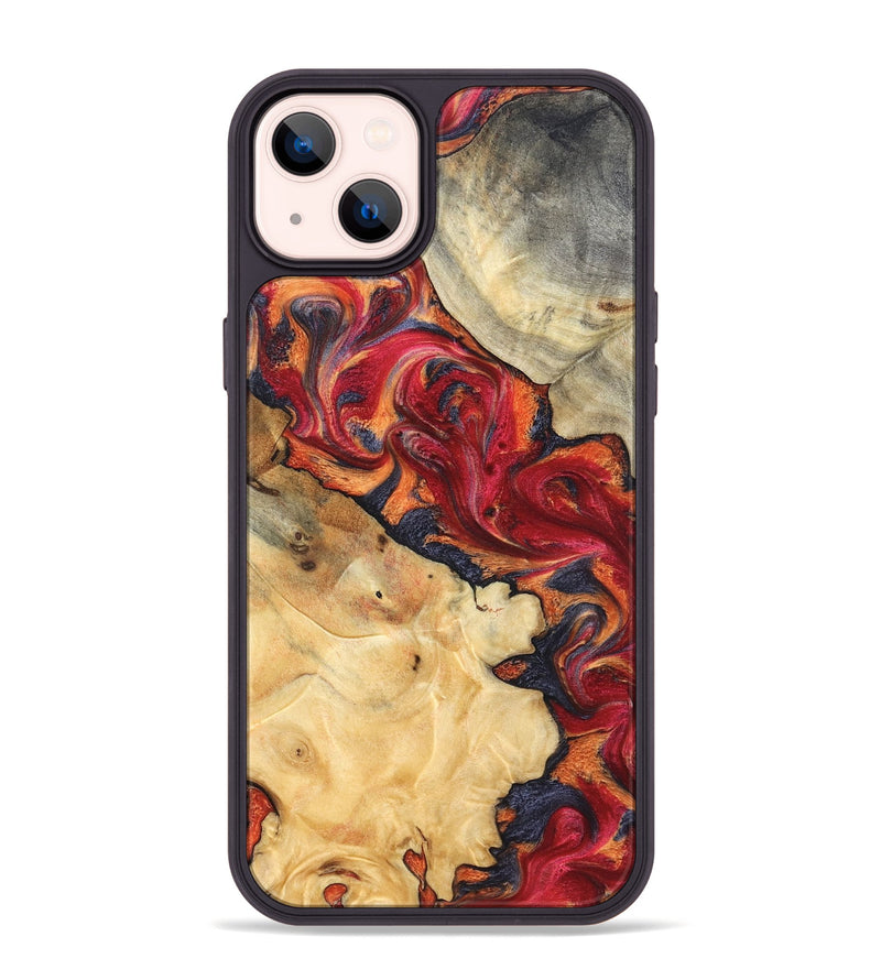 iPhone 14 Plus Wood Phone Case - Kelly (Red, 825021)