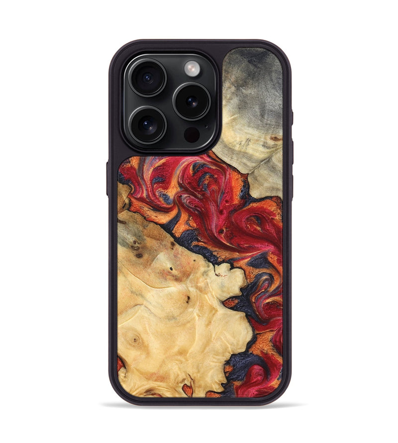 iPhone 15 Pro Wood Phone Case - Kelly (Red, 825021)