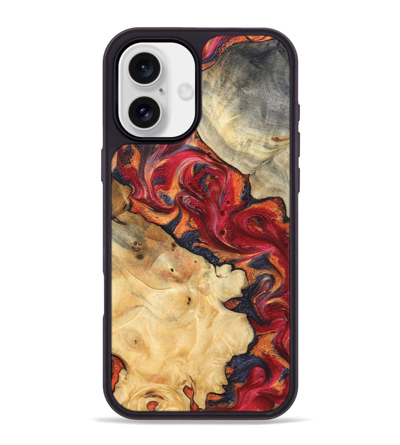 iPhone 16 Plus Wood Phone Case - Kelly (Red, 825021)