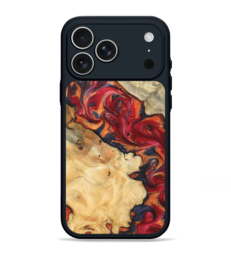 iPhone 17 Pro Max Wood Phone Case - Kelly (Red, 825021)