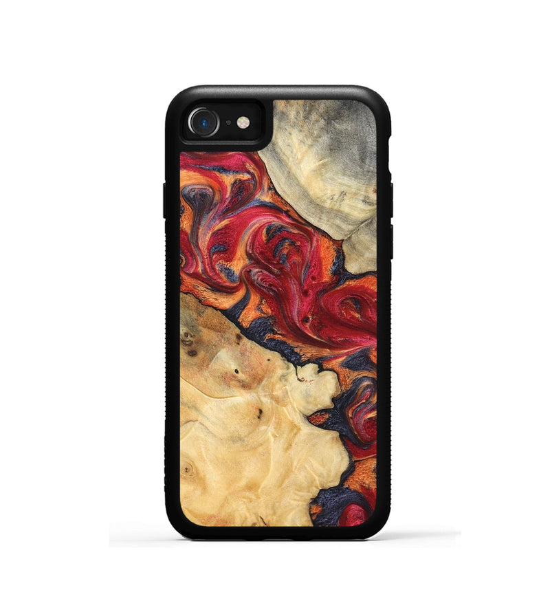 iPhone SE Wood Phone Case - Kelly (Red, 825021)