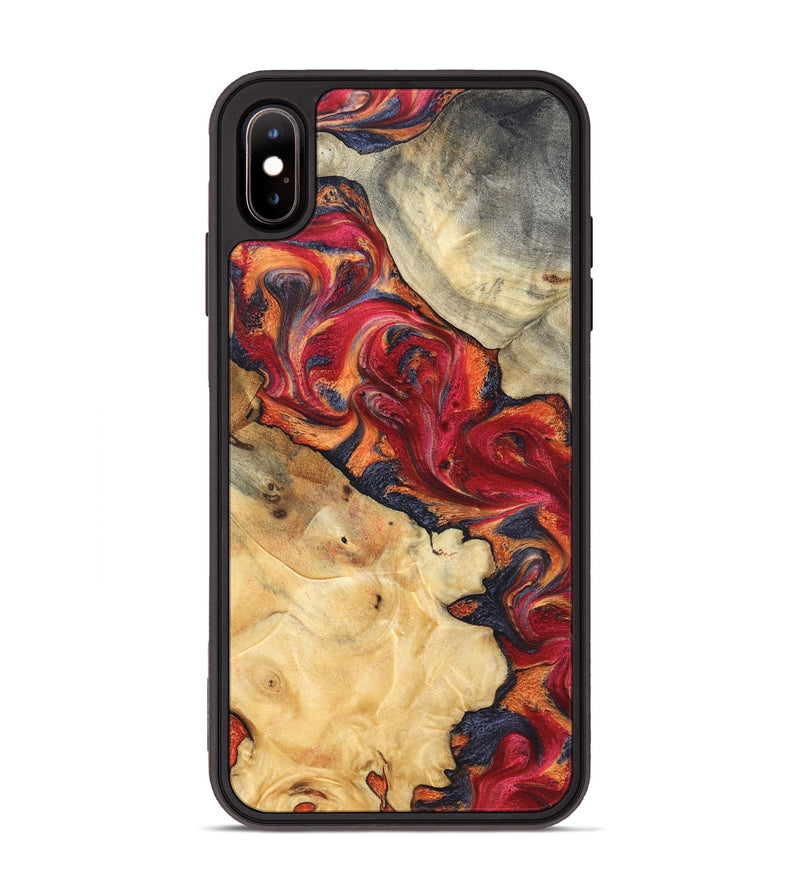 iPhone Xs Max Wood Phone Case - Kelly (Red, 825021)