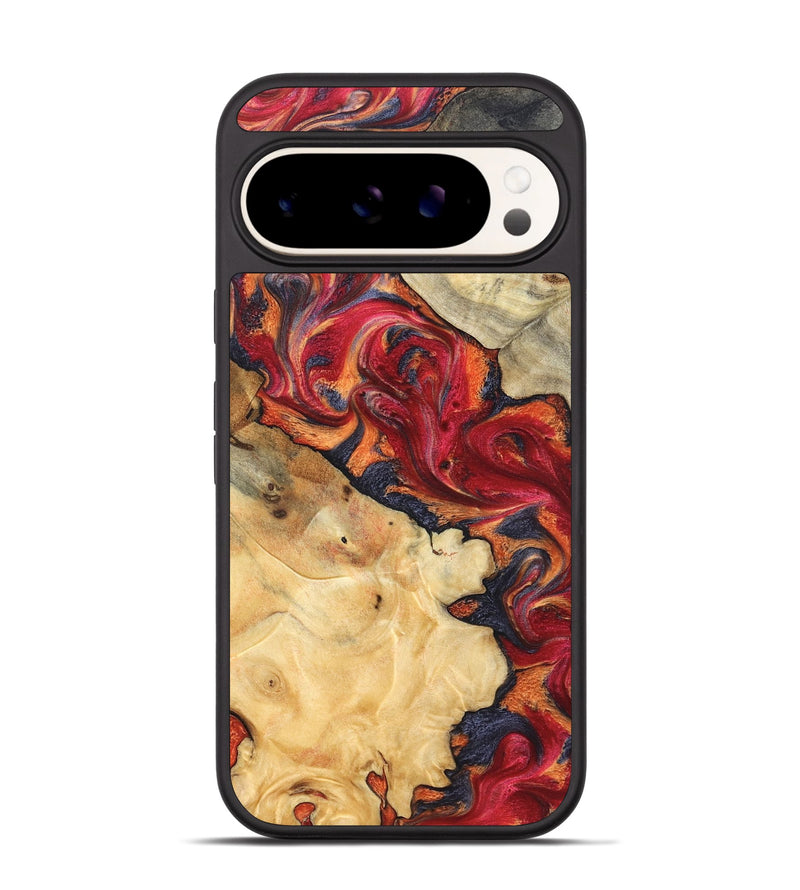 Pixel 9 Wood Phone Case - Kelly (Red, 825021)
