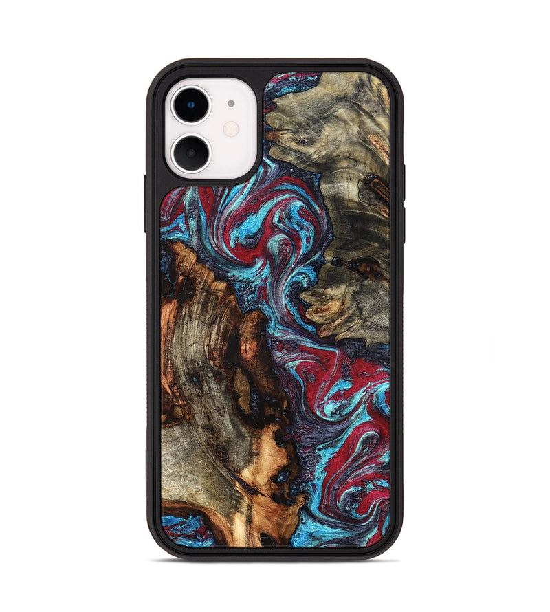 iPhone 11 Wood Phone Case - Alaiya (Red, 825023)