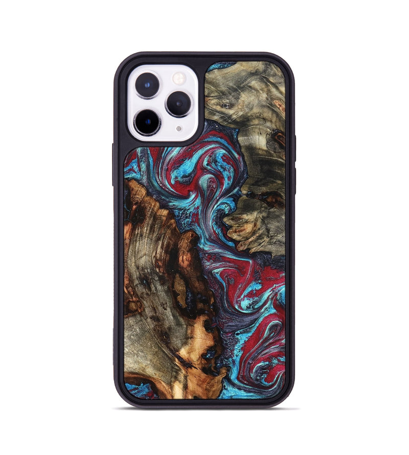 iPhone 11 Pro Wood Phone Case - Alaiya (Red, 825023)