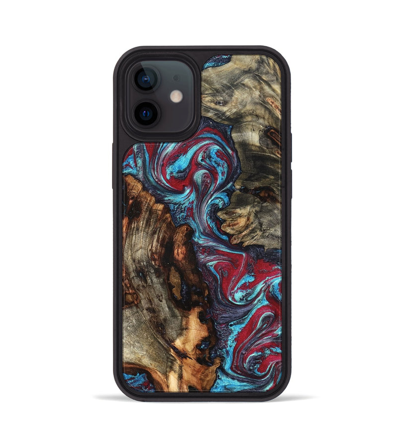iPhone 12 Wood Phone Case - Alaiya (Red, 825023)