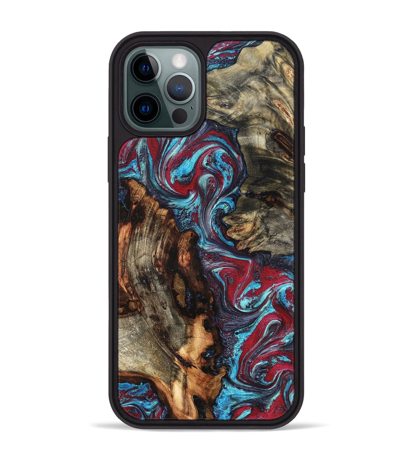 iPhone 12 Pro Max Wood Phone Case - Alaiya (Red, 825023)