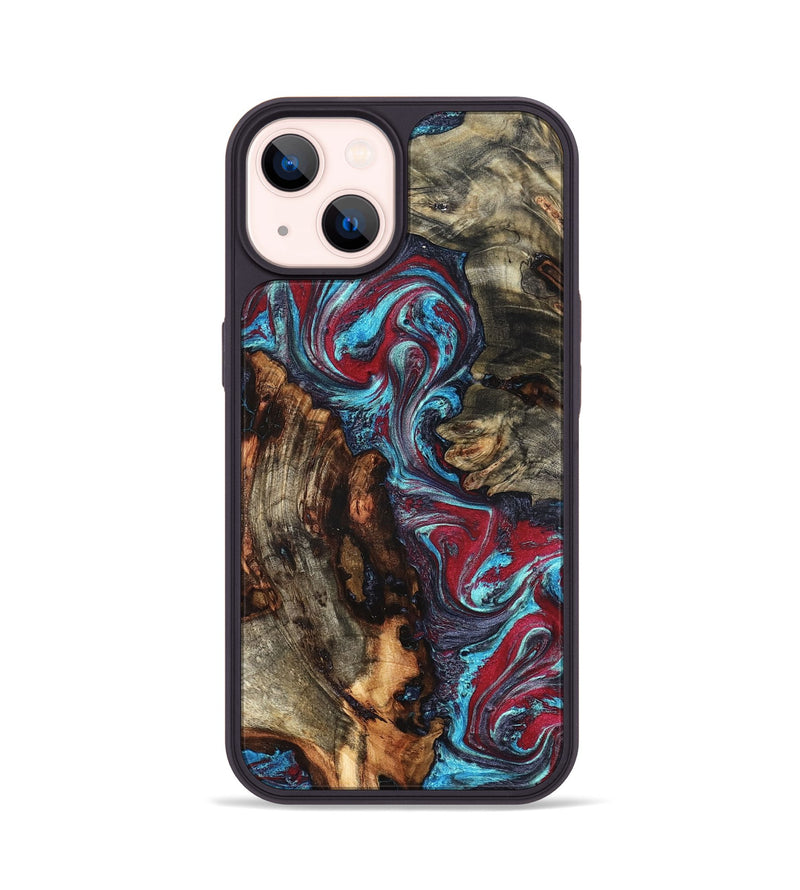 iPhone 14 Wood Phone Case - Alaiya (Red, 825023)
