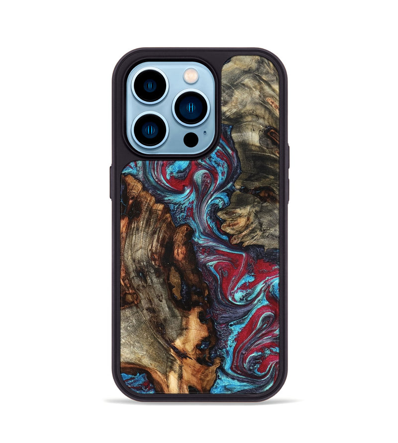 iPhone 14 Pro Wood Phone Case - Alaiya (Red, 825023)