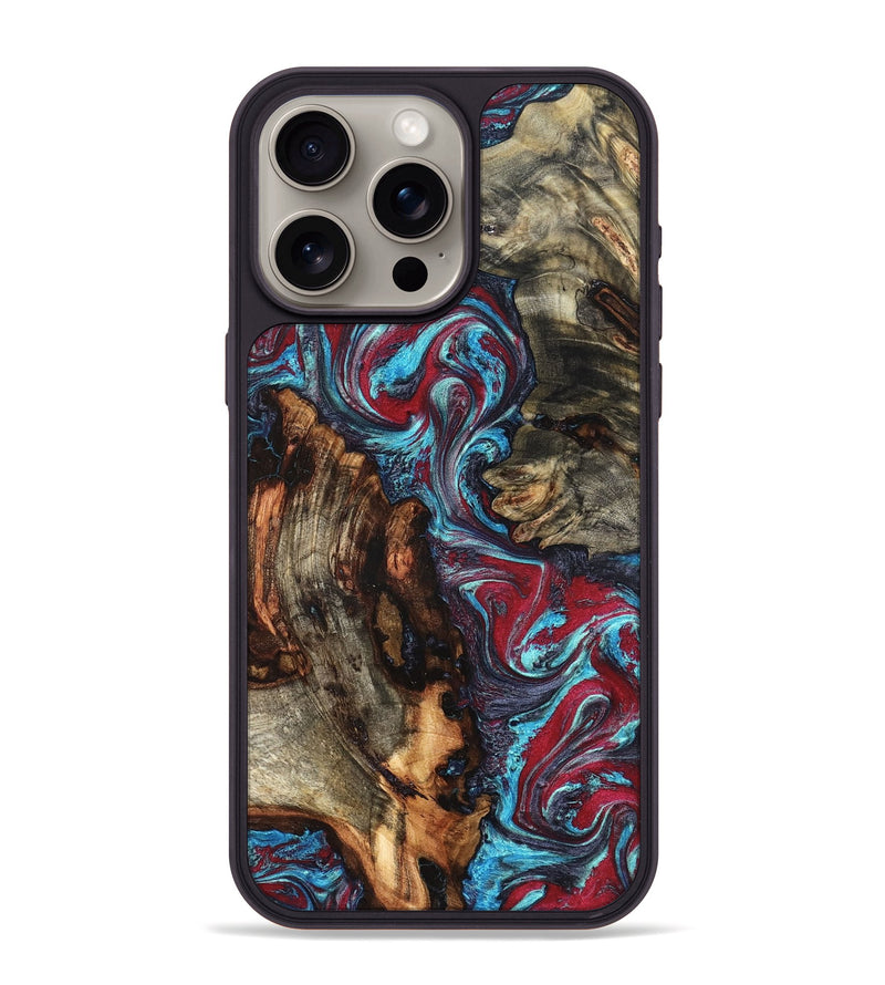 iPhone 15 Pro Max Wood Phone Case - Alaiya (Red, 825023)
