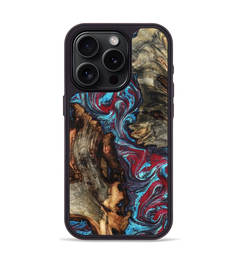 iPhone 15 Pro Wood Phone Case - Alaiya (Red, 825023)