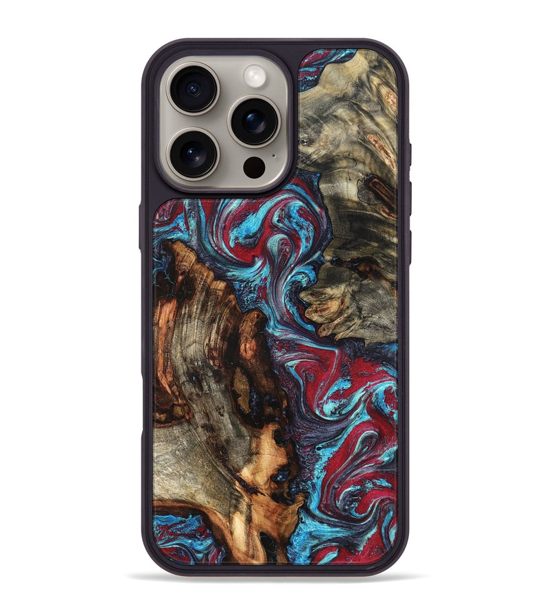 iPhone 16 Pro Max Wood Phone Case - Alaiya (Red, 825023)