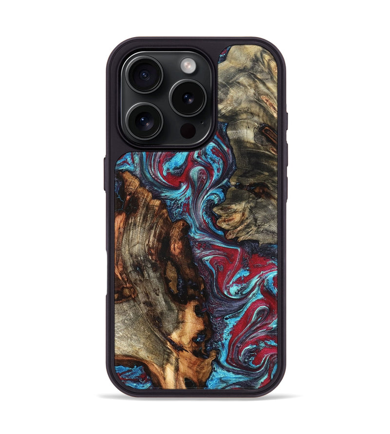 iPhone 16 Pro Wood Phone Case - Alaiya (Red, 825023)