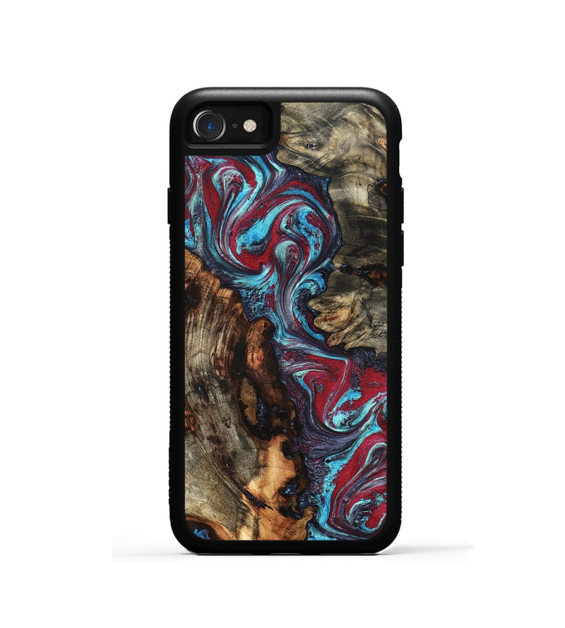 iPhone SE Wood Phone Case - Alaiya (Red, 825023)