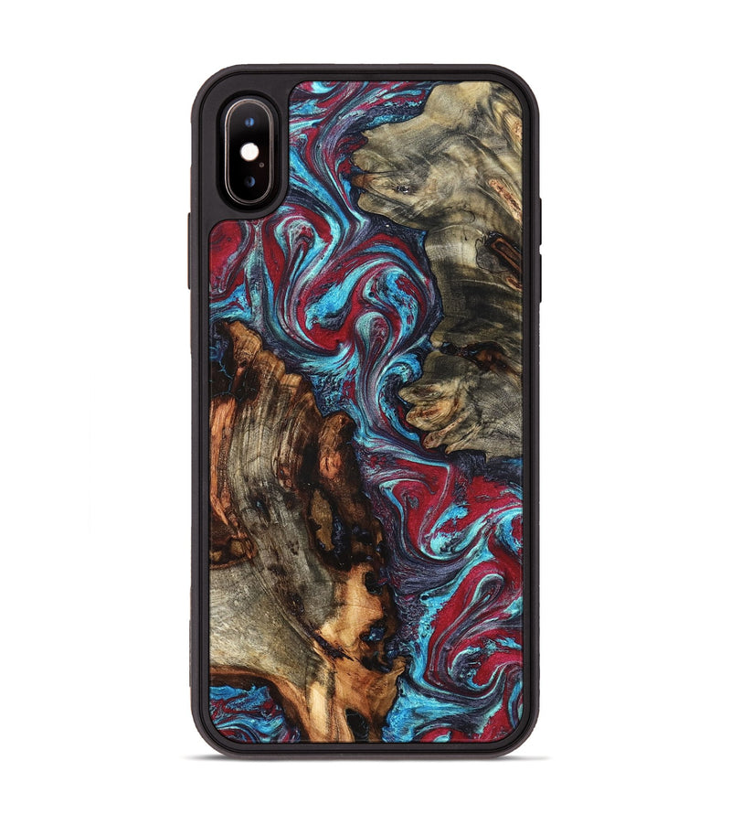 iPhone Xs Max Wood Phone Case - Alaiya (Red, 825023)